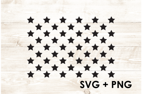 50 Stars USA Flag Graphics for Crafts