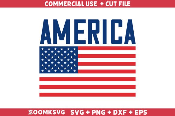 America Flag SVG for Graphics and Crafts