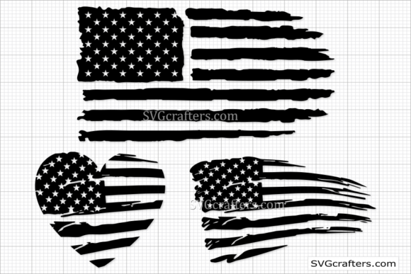 American Flag, 4th of July Graphics for Crafts