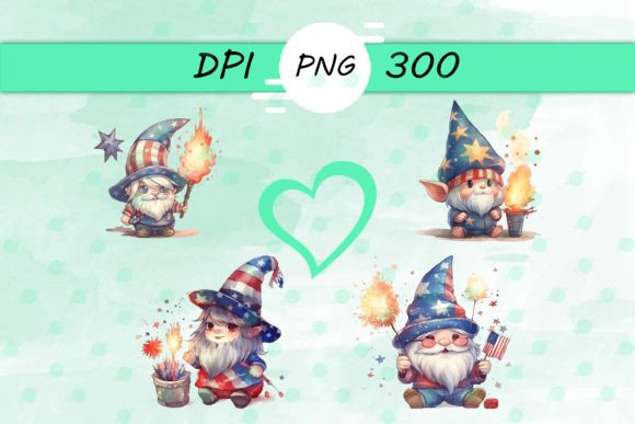 American Flag with Gnome Png Review for Embroidery Projects