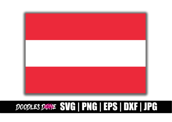 Austria Flag SVG for Crafts and Graphics