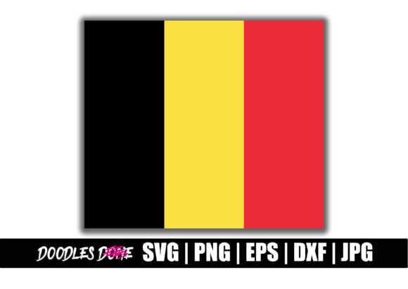 Belgium Flag SVG for Graphics and Crafts Projects