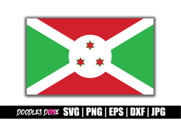Burundi Flag SVG for Crafts and Graphics