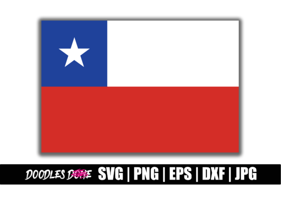 Chile Flag SVG for Crafts and Graphics
