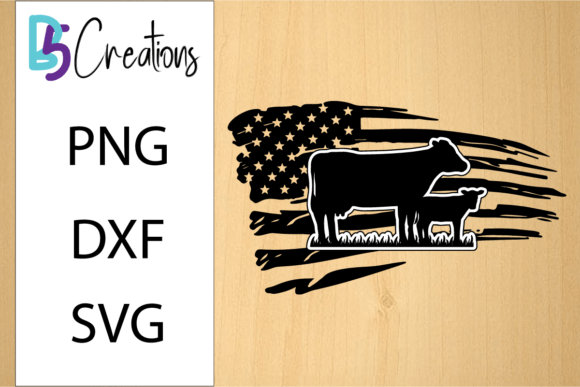 Cow Flag SVG for Graphics and Crafts