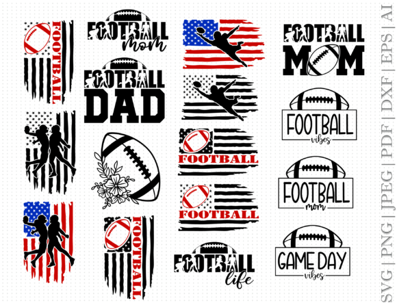 Football Flag SVG for Crafts and Graphics