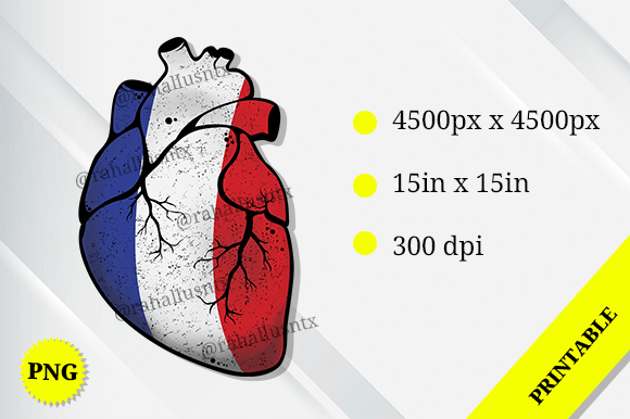 France Heart Flag: A Versatile Graphic Design Asset for Crafts and Content Publishing