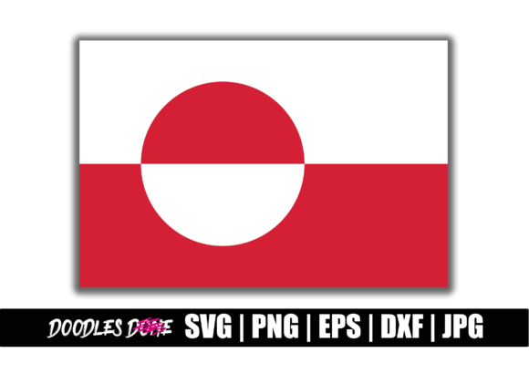 Greenland Flag SVG for Crafts and Graphics