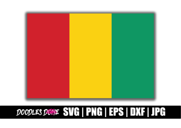 Guinea Flag SVG for Crafts and Graphics