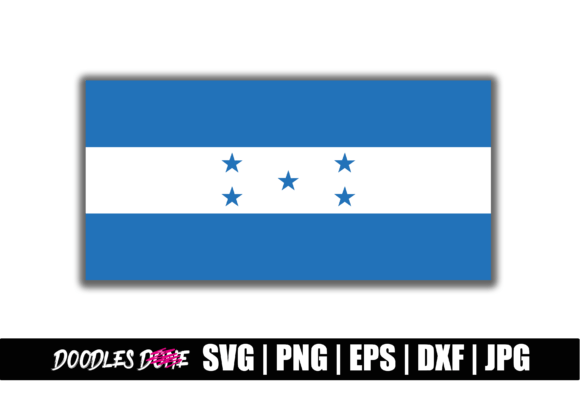 Honduras Flag SVG for Graphics and Crafts