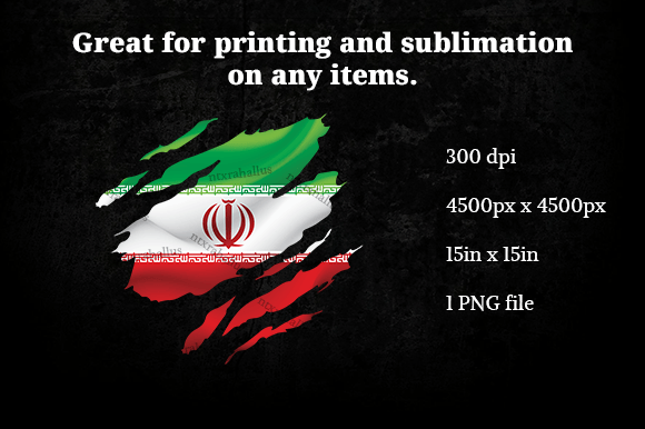 Iran Ripped Flag PNG: A Vibrant Graphic for Crafts and Digital Publishing