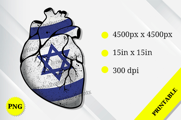Israel Heart Flag Embroidery Design Review