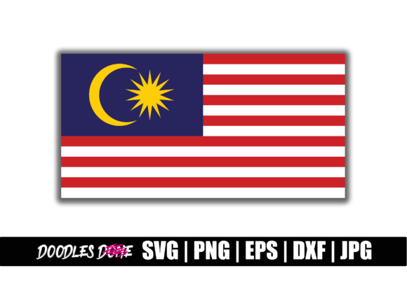Malaysia Flag SVG for Graphics and Crafts