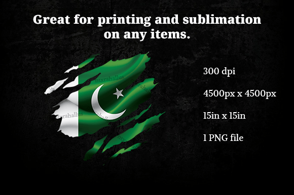 Pakistan Ripped Flag PNG – A Vibrant Graphic for Crafts and Web Design
