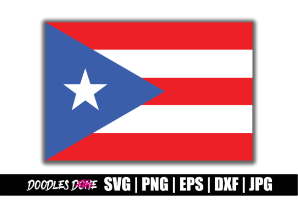 Puerto Rico Flag SVG for Crafts and Graphics