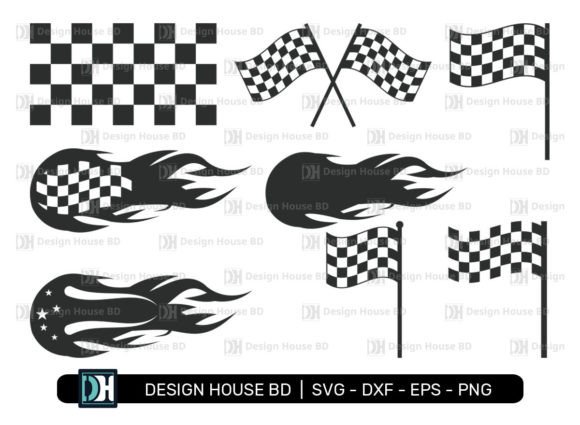 Racing Flag Graphics for Crafts