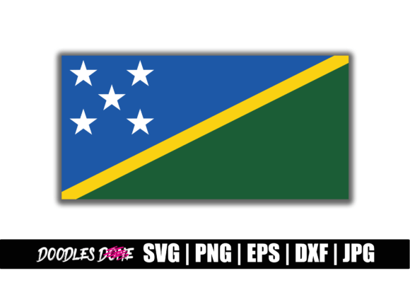 Solomon Islands Flag SVG for Crafts and Graphics