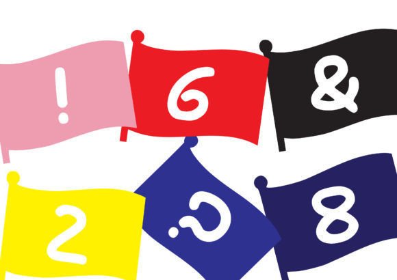SVG Font Bundle Waving Flag for Crafts and Graphics