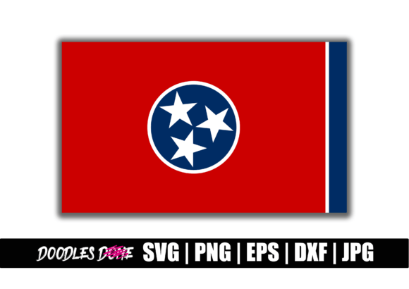 Tennessee State Flag SVG for Crafts and Graphics