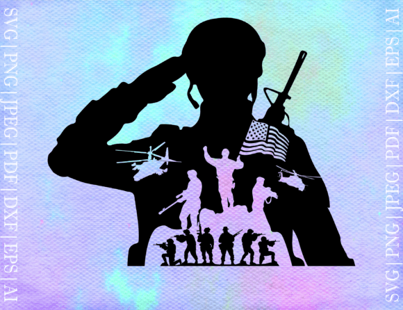 US Soldier Flag SVG for Crafts and Graphics