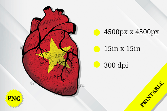 Vietnam Heart Flag